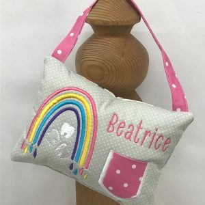 Rainbow Tooth Fairy Pillow by Tooth Fairy Tess - Personalized