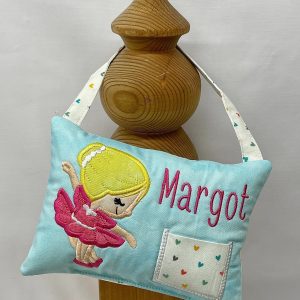 Ballerina Tooth Fairy Pillow by Tooth Fairy Tess- Personalized