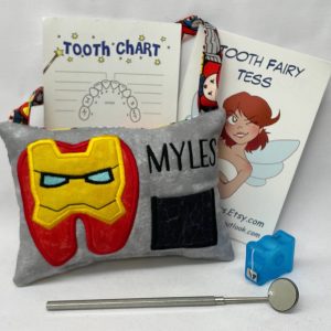 Iron Hero Tooth Fairy Pillow by Tooth Fairy Tess - Personalized