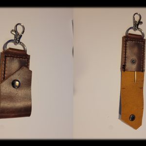 Hand made leather Tooth pick holder