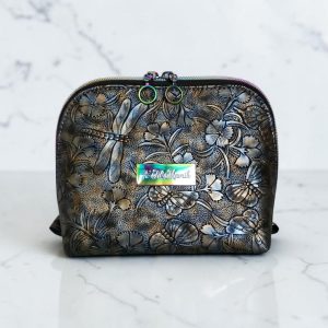 Caterpillar Faux Leather, waterproof lining, rainbow hardware