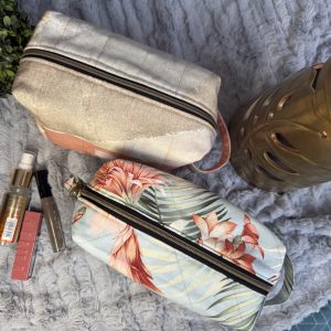 Handmade Cosmetic Pouch | Zipper Makeup Bag | Travel Toiletry Organizer| Cute Organizer for Skincare & Essentials | Gift for her