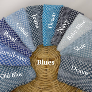 Handwoven Tea Towels - Ten (10) Shades of Blue