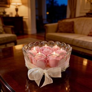 Bowl of Roses Candle