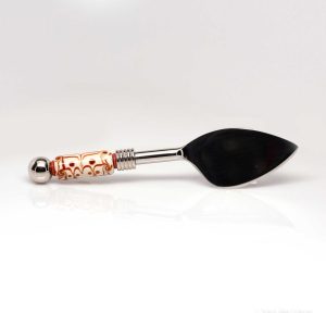 Cheese Knife - Amber Ivory Tube Bead