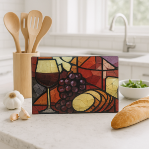 Vino Mosaic – Glass Cutting Board