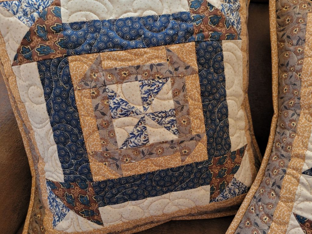 quilted throw pillow
