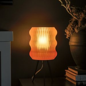 Vintage Amber Bedroom Reading Lamp